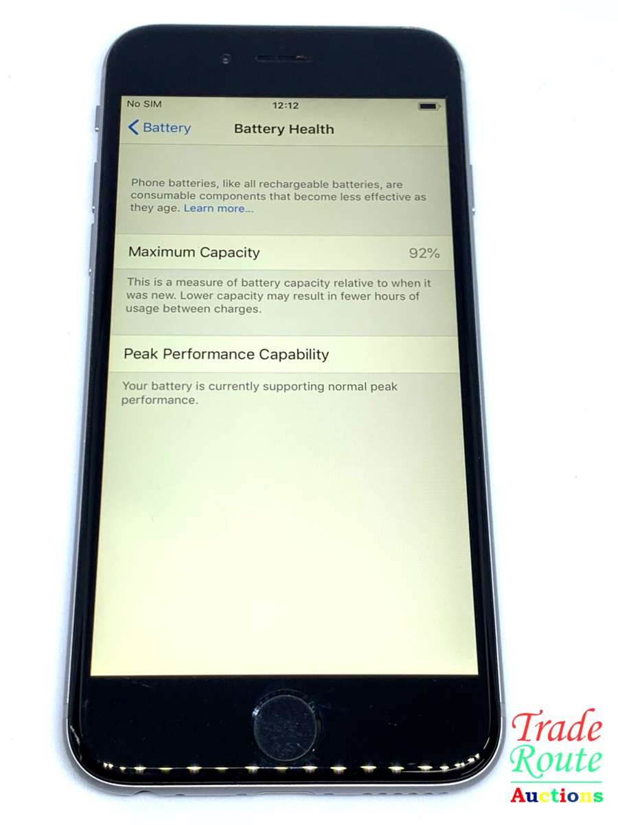 APPLE IPHONE 6  SmartPhone - 92% Battery Health