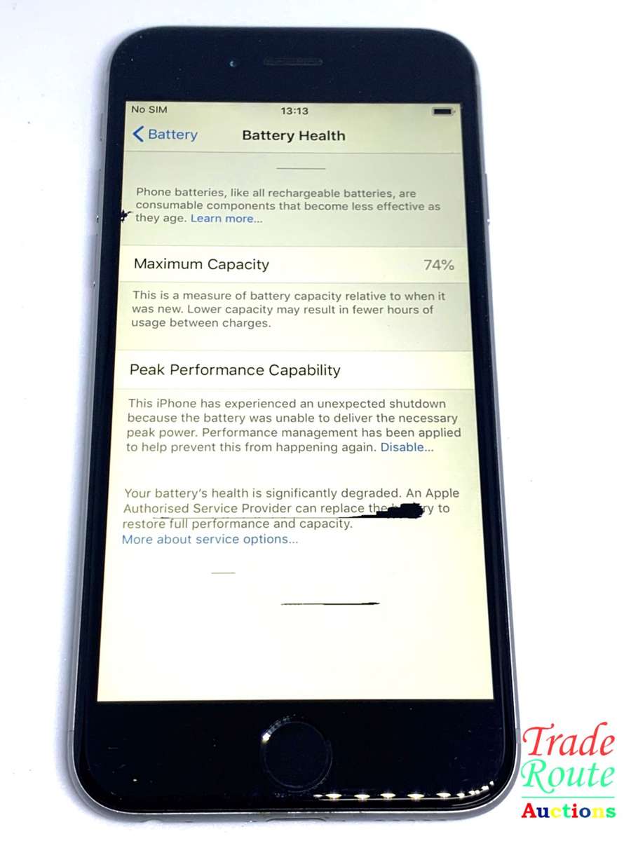 Apple iPhone 6 Space Grey (Pre Owned) SmartPhone (Marks on Screen)