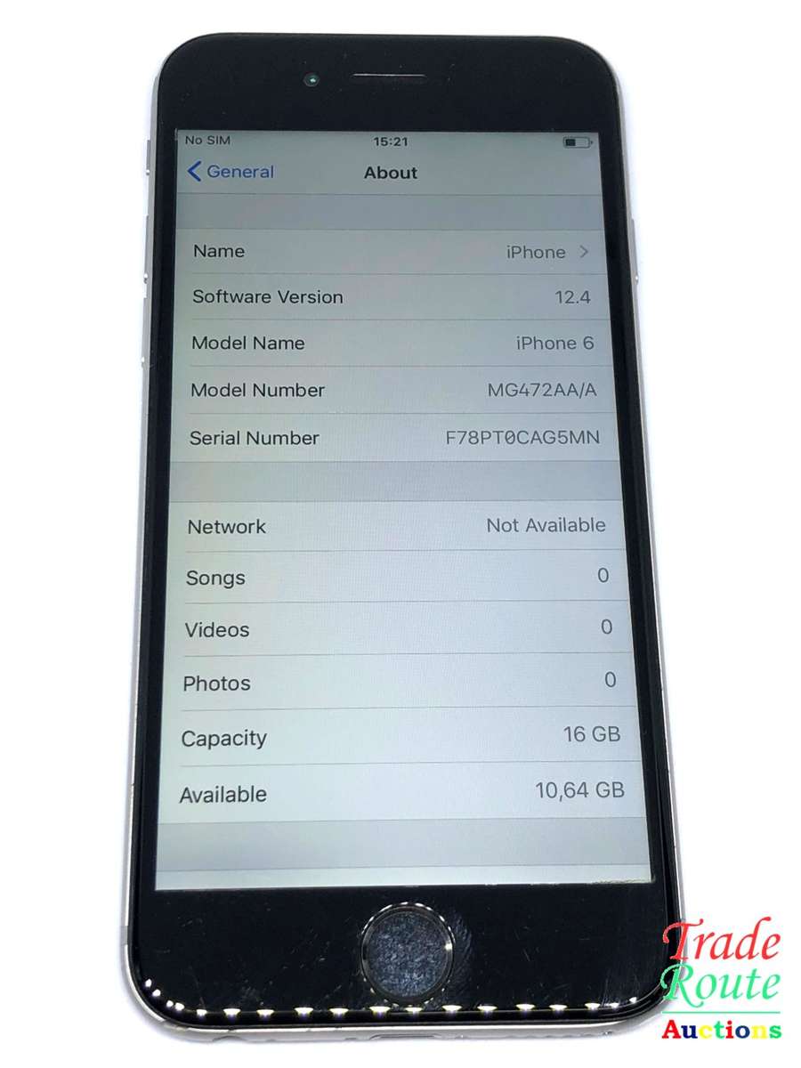 Apple iPhone 6 Space Grey (Pre Owned) SmartPhone