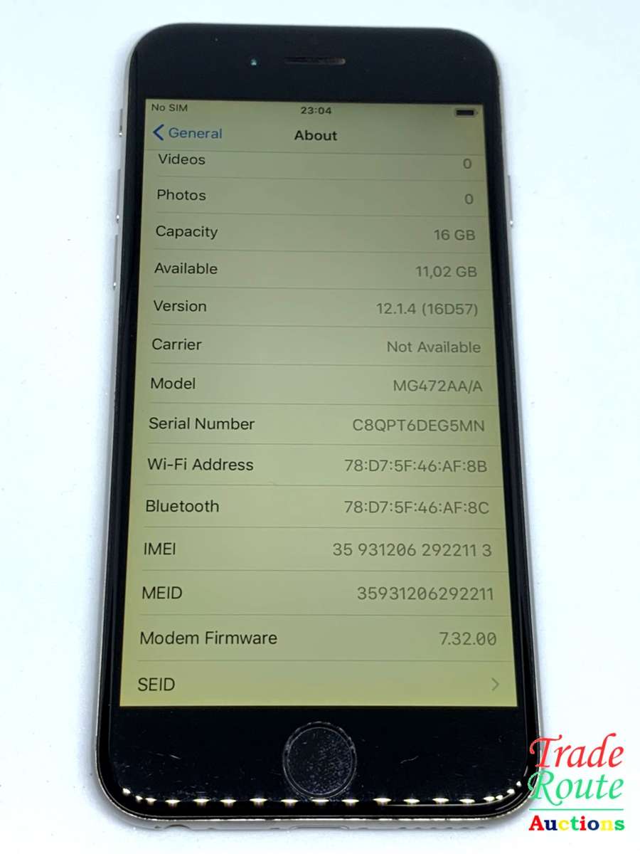 Apple iPhone 6 Space Grey (Pre Owned) SmartPhone (Unlocked to All networks)