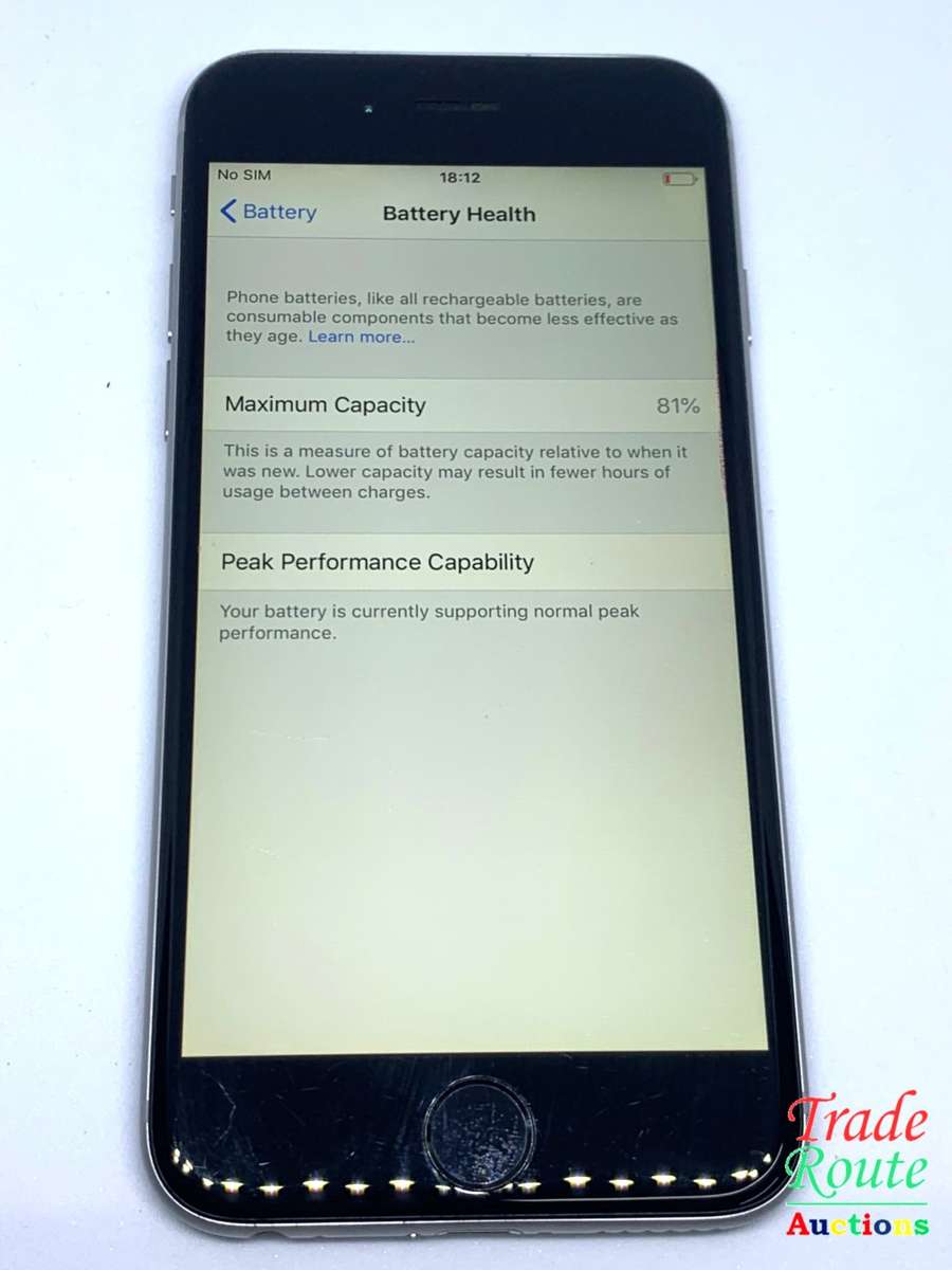 Apple iPhone 6 Space Grey (Pre Owned) SmartPhone (Unlocked to All networks)