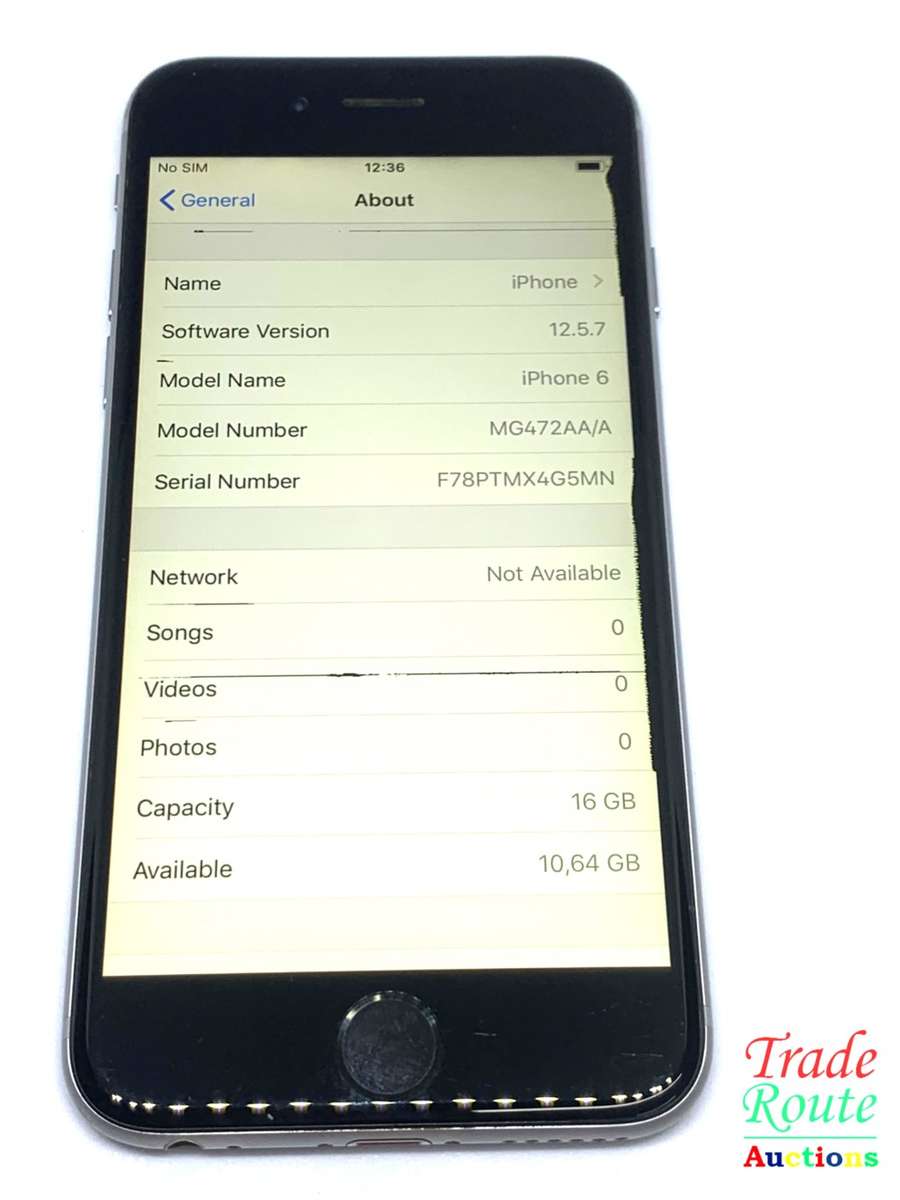 Apple iPhone 6 Space Grey (Pre Owned) SmartPhone (Marks & Lines on Screen)