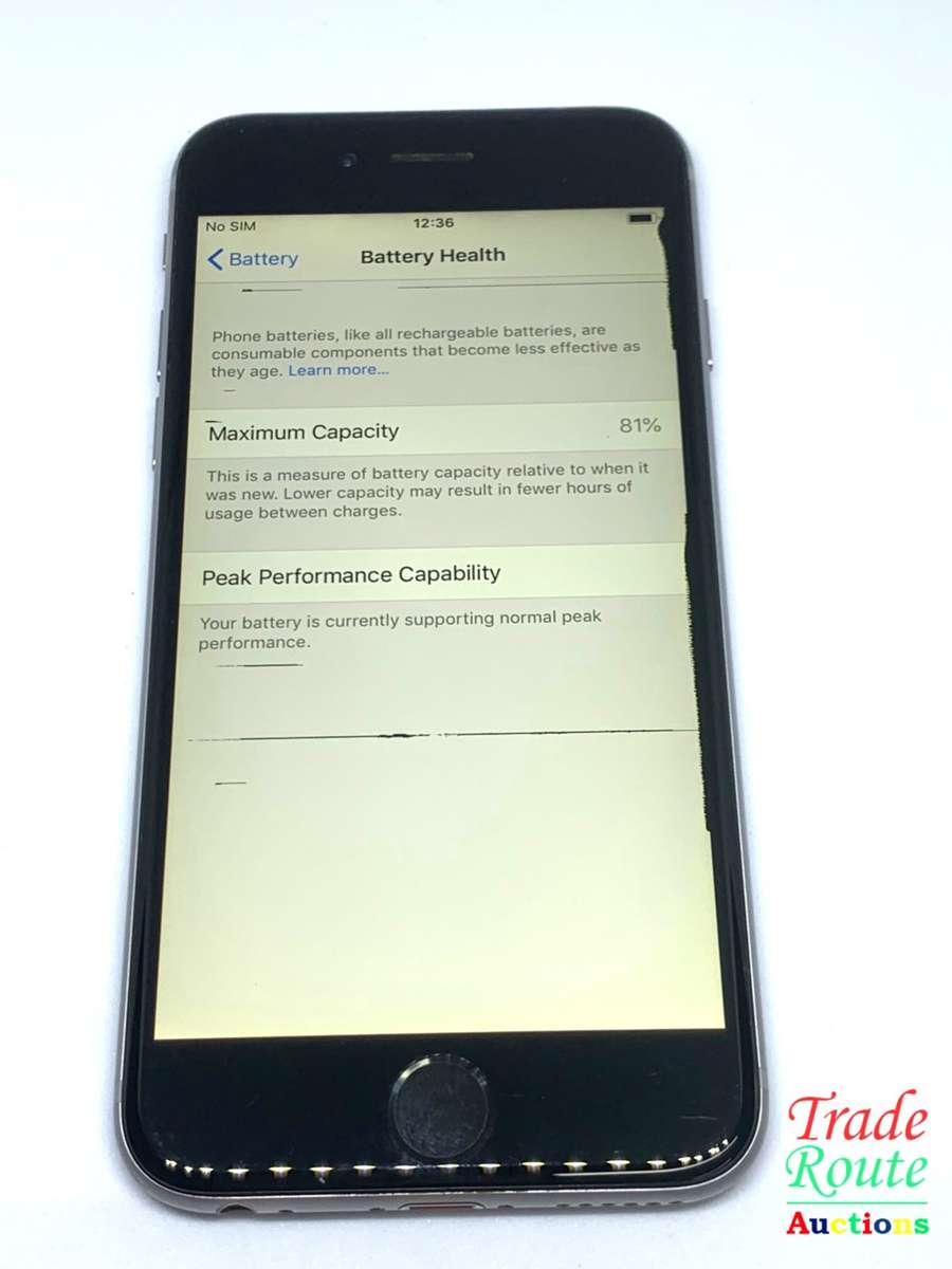 Apple iPhone 6 Space Grey (Pre Owned) SmartPhone (Marks & Lines on Screen)