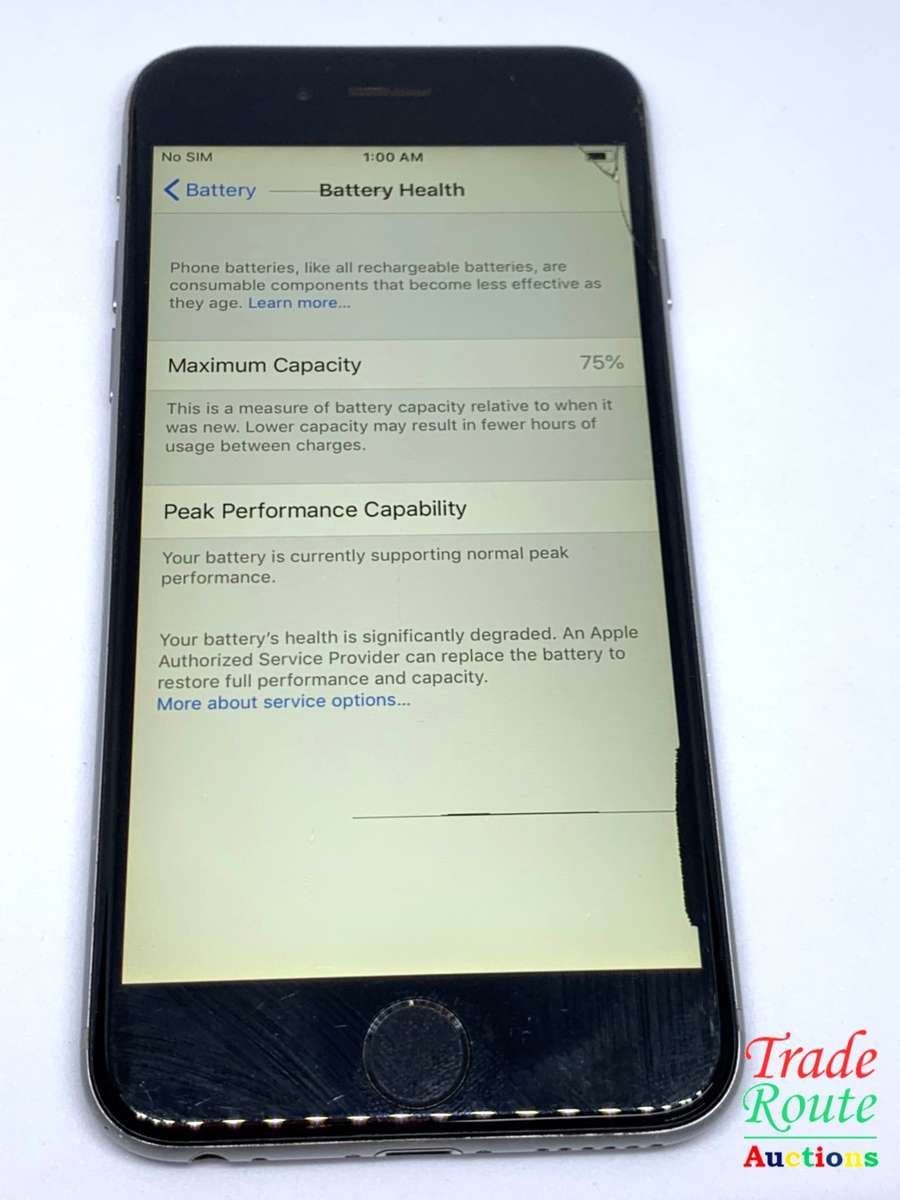 Apple iPhone 6 Space Grey (Pre Owned) SmartPhone (Cracks & marks on Screen)