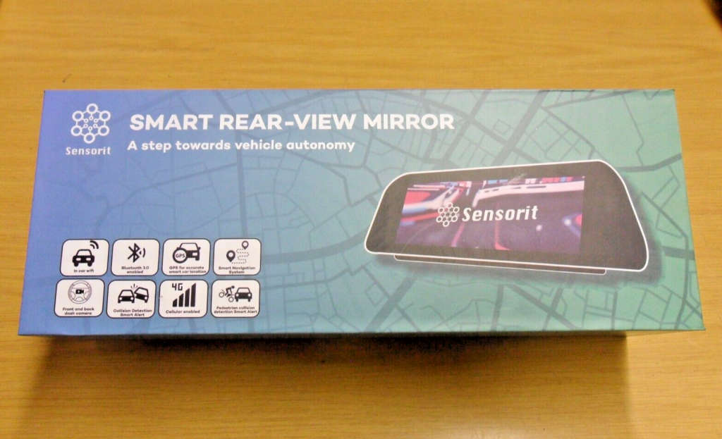 SENSORIT Smart Rear-View Mirror - DashCam - In Car WiFi - Bluetooth - GPS