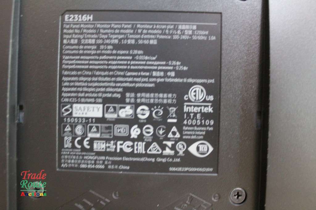 Dell 23-INCH Full HD 1080p Widescreen Monitor  - FHD (1920×1080) Widescreen Monitor E2316H