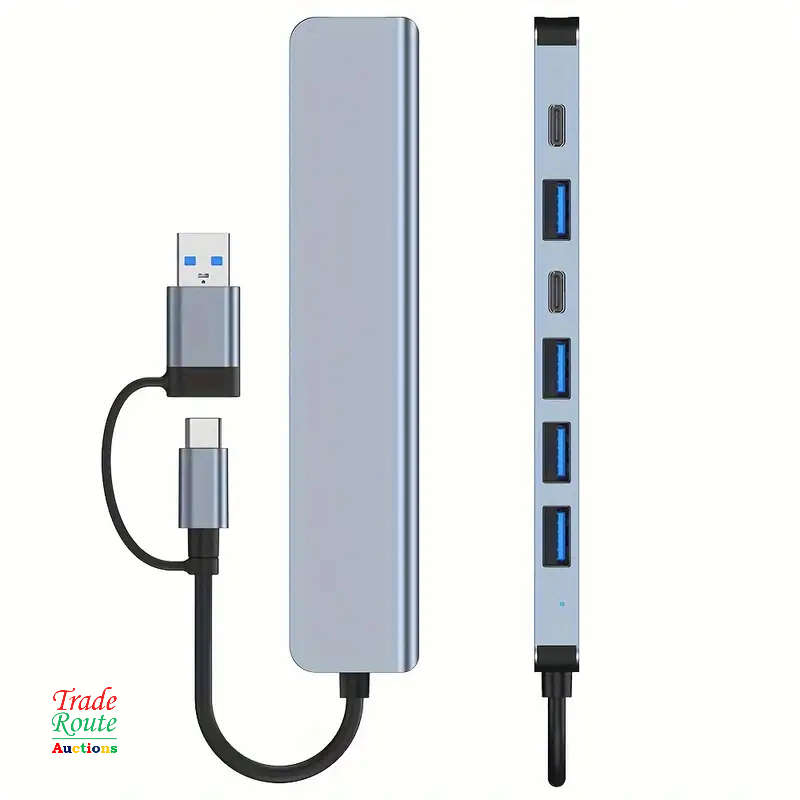 7 in 1 USB-C Adapter Hub Docking Station 7 Port USB HUB Type C Docking Station