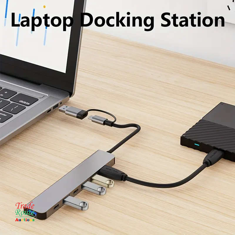 7 in 1 USB-C Adapter Hub Docking Station 7 Port USB HUB Type C Docking Station