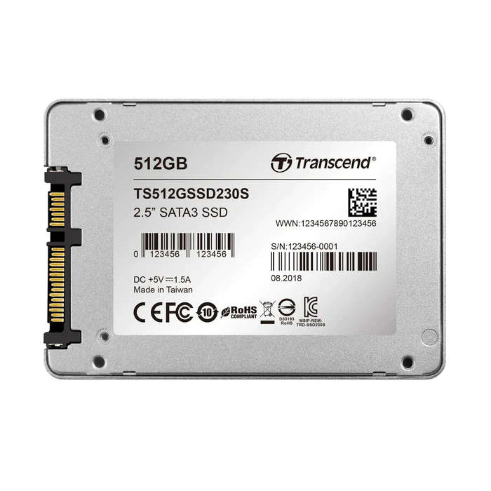 TRANSCEND 512GB SSD - SSD230S 6GBps - 2.5` Solid State Drive