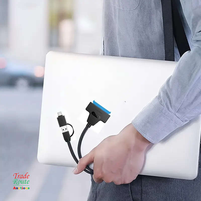 2-In-1 SATA To USB 3.0 - SATA To Type C Cable - Connect 2.5 inch HDD & SSDs to Computers & Laptops