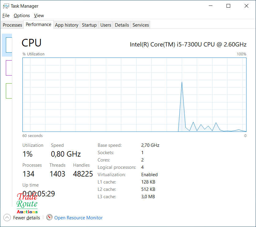 DELL LATITUDE 5580 15.6` Laptop | CORE i5 7300U 7th Gen 2.6GHz | 16GB RAM | 256GB SSD FAULTY BATTERY