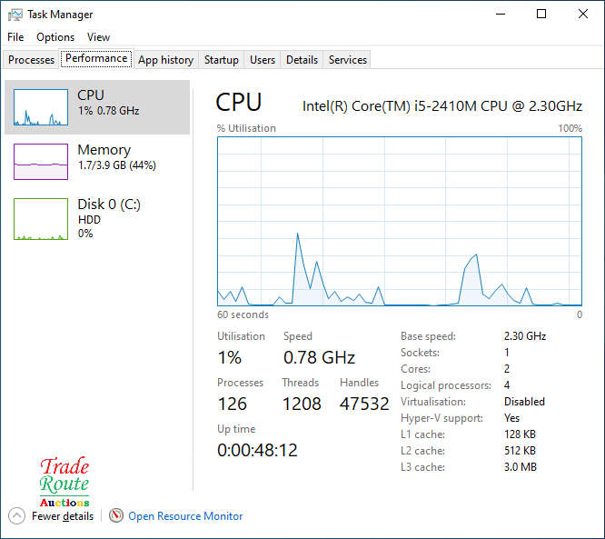 HP PROBOOK 6560b 15.6 Inch Laptop  | CORE i5 2410M 2.3GHZ | 4GB RAM | 500GB HDD