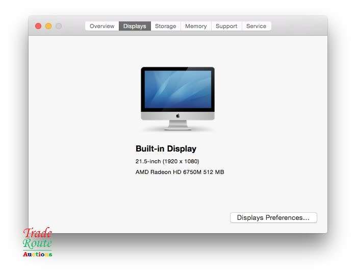 Apple Imac | 21.5 Inch | Core I5 2.5ghz 12gb Ram 500gb Hdd * Amd Radeon HD Graphics