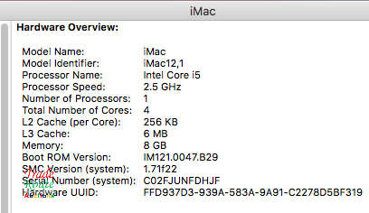 Apple Imac | 21.5 Inch | Core I5 2.5ghz 8gb Ram 500gb Hdd * Radeon HD Graphics - One line on screen
