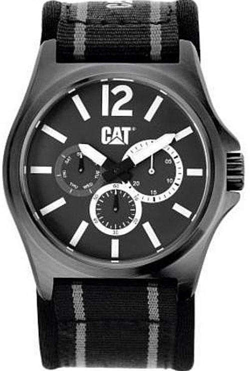 Men's Caterpillar BLACK Steel DP XL Multi Function Watch PK15965135