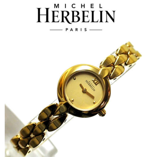 Michel Herbelin Womens Gold Plated Watch 17081/BP13  - *** R 8,000-00 *** MICHEL HERBELIN - BARGAIN
