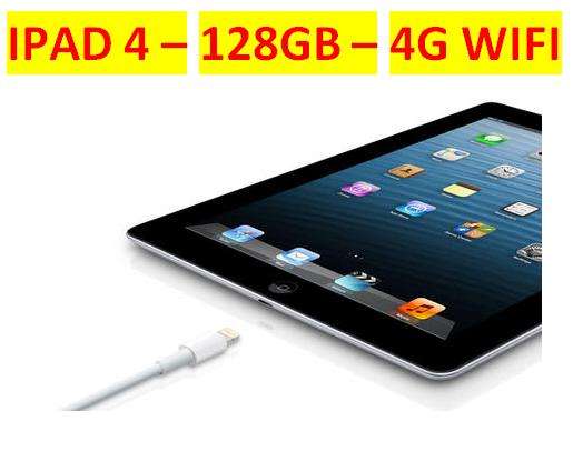 IPAD 4 | 128GB | 4G | WiFi | LATEST | BLACK | IN BOX | GENUINE APPLE ***  IPAD4 RETINA DISPLAY  ***
