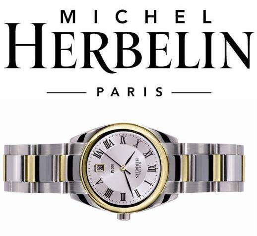 Michel Herbelin Womens GP S/Steel Date Wrist Watch 12828-BT01 - *** 2013 CHRISTMAS SPECIALS ***