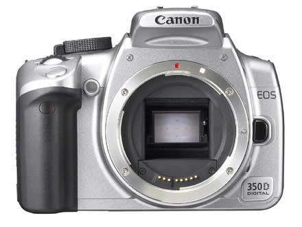 Canon EOS 350D Digital SLR camera BODY ONLY (SILVER)