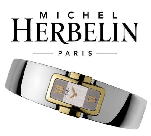 Michel Herbelin Ladies Watch Corynthe SS Two Tone- Grey Dial - 1040/BT12 - 2014 Specials