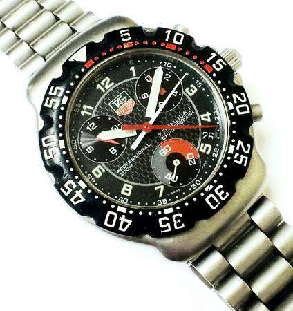 Tag Heuer CA1211-1 Formula 1 Men's Professional Chronograph Steel Watch *** VERY RARE MODEL ***