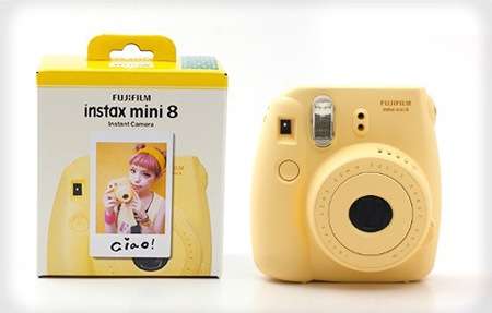 Fujifilm Instax Mini 8 Instant Camera in Box - YELLOW - Grab one handy for holidays Instant pictures