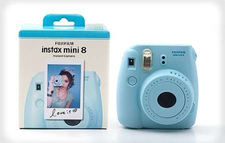 Fujifilm Instax Mini 8 Instant Camera in Box - BLUE - Grab one handy for holidays Instant pictures