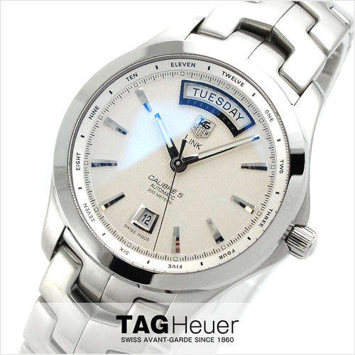 Tag Heuer Link Calibre 5 Day Date Automatic Mens Watch Model WJF2011
