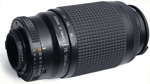 Nikon AF Nikkor 75-240mm f/4.5-5.6 Telephoto Zoom lens for Nikon DSLR Cameras