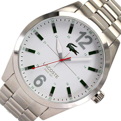 Lacoste Montreal White dial Stainless Steel Strap Men's Watch 2010697 - Brand New