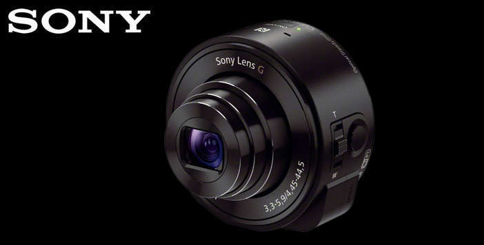 Sony QX10 Lens Style Camera for Smartphones and Tablets - Black (18.2MP 10x Optical Zoom)