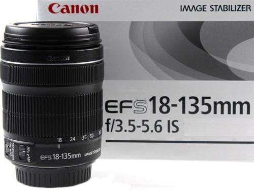 Canon EFS 18-135MM F/3.5-5.6 IMAGE STABILIZER LENS for Canon DSLR Cameras IN BOX NEW