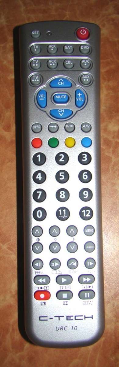 C-TECH Universal Remote Control - 10 in 1 - Control 10 devices on 1 remote