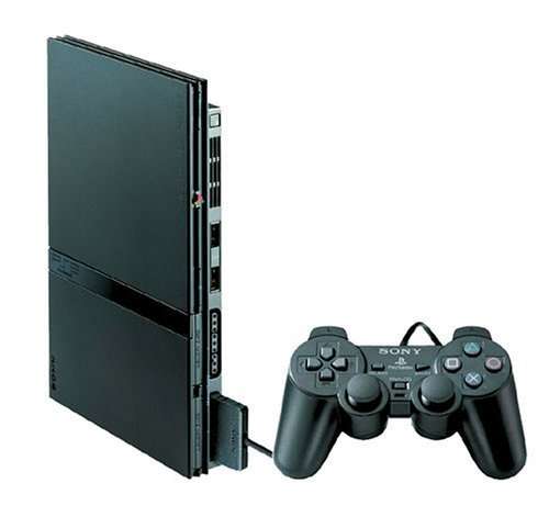 Sony PS2 Slimline - Playstation 2 Black + 10 Original Games
