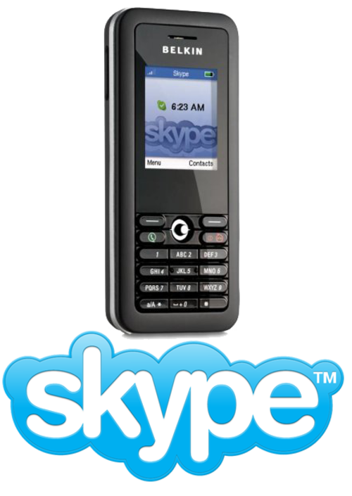 SKYPE PHONE - Belkin's Wi-Fi Skype phone