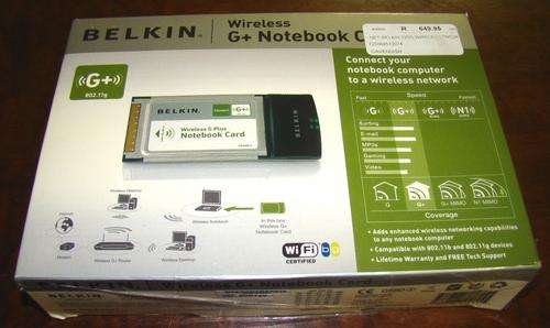 BELKIN - Wireless G+ Notebook Card