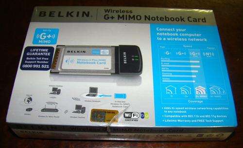 BELKIN - Wireless G+ MIMO Notebook Card