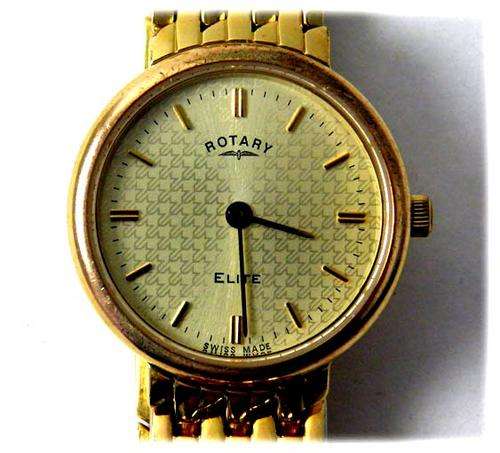 ROTARY ELITE WOMEN'S WATCH - GOLD PLATED - SINCE 1895 SWISS MADE   L@@K NO RESERVES L@@K