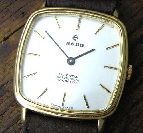 RADO Men's Watch - Gold-Plated Peseux 7001 Made in Swiss