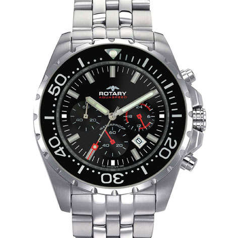 ROTARY  AQUASPEED  MEN'S BRACELET WATCH