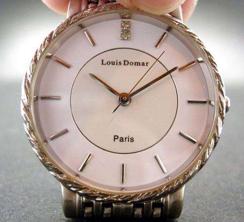 LOUIS DOMAR Paris Art Concise Quartz Ladies Watch