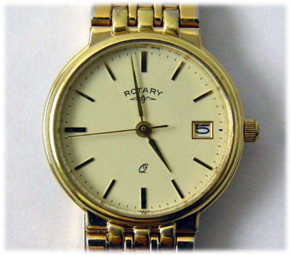 ROTARY 'Q' WOMEN'S WATCH - GOLD PLATED - SINCE 1895