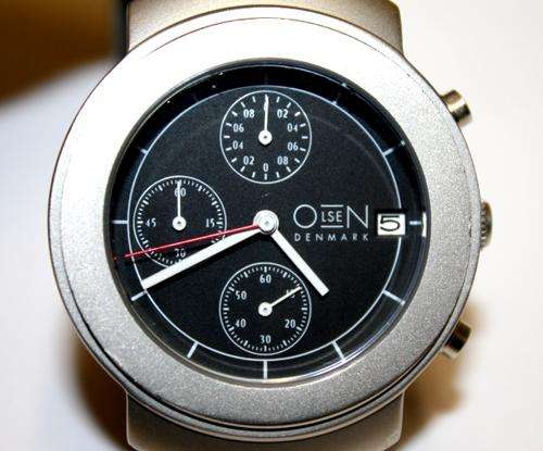 OLSEN DENMARK - BLACK DIAL - CHRONOGRAPH - MEN'S WATCH