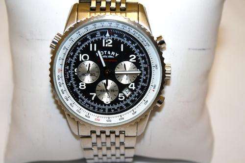 ROTARY CHRONOSPEED MEN'S WATCH - IN BOX - If u can't afford Breitling Navitimer this one is for you