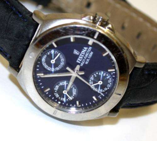 FESTINA BLUE DIAL WOMEN'S CHRONOGRAPH WATCH IN BOX