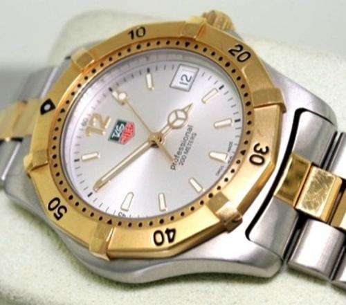 Tag Heuer Professional Two Tone Gold & S/Steel Men's Watch WK1120 - Mint Condition