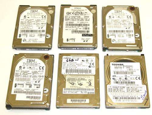 6 X LAPTOP HDD - HARD DRIVE LOT - FOR SPARES