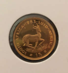 Proof Gold 1R and 2R Twinset with box  1983