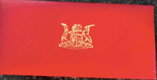 Proof Gold 1R and 2R Twinset with box  1983