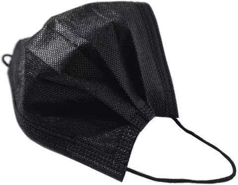 BLACK 3PLY DISPOSABLE MASK EASY TO BREATHE
